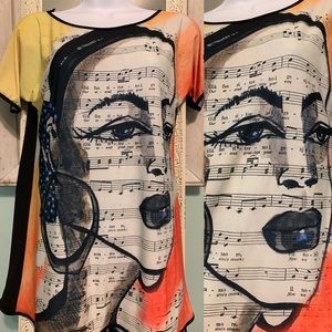 Unique & Fabulous t-shirt beautiful w* woman face